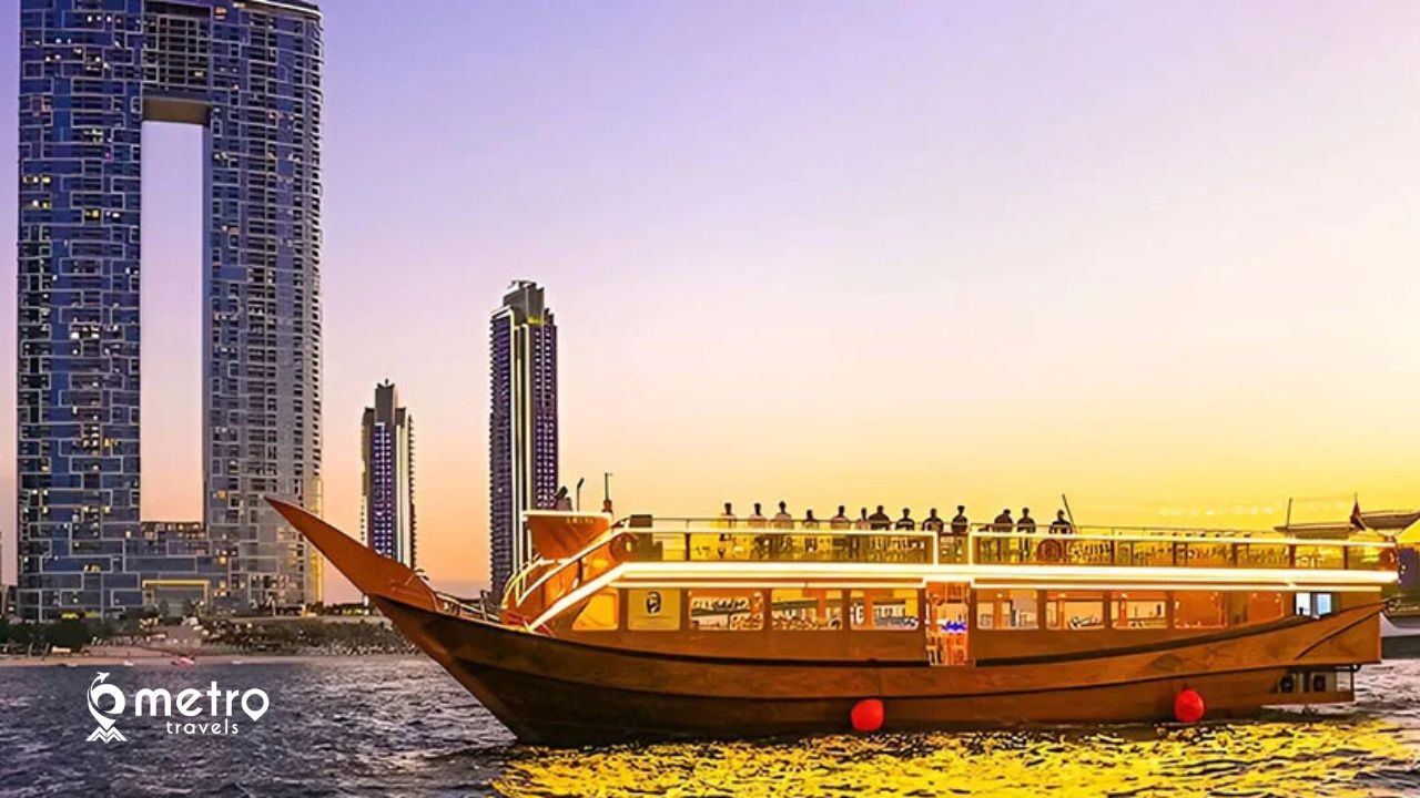 stunning skyline - dhow cruise in dubai marina